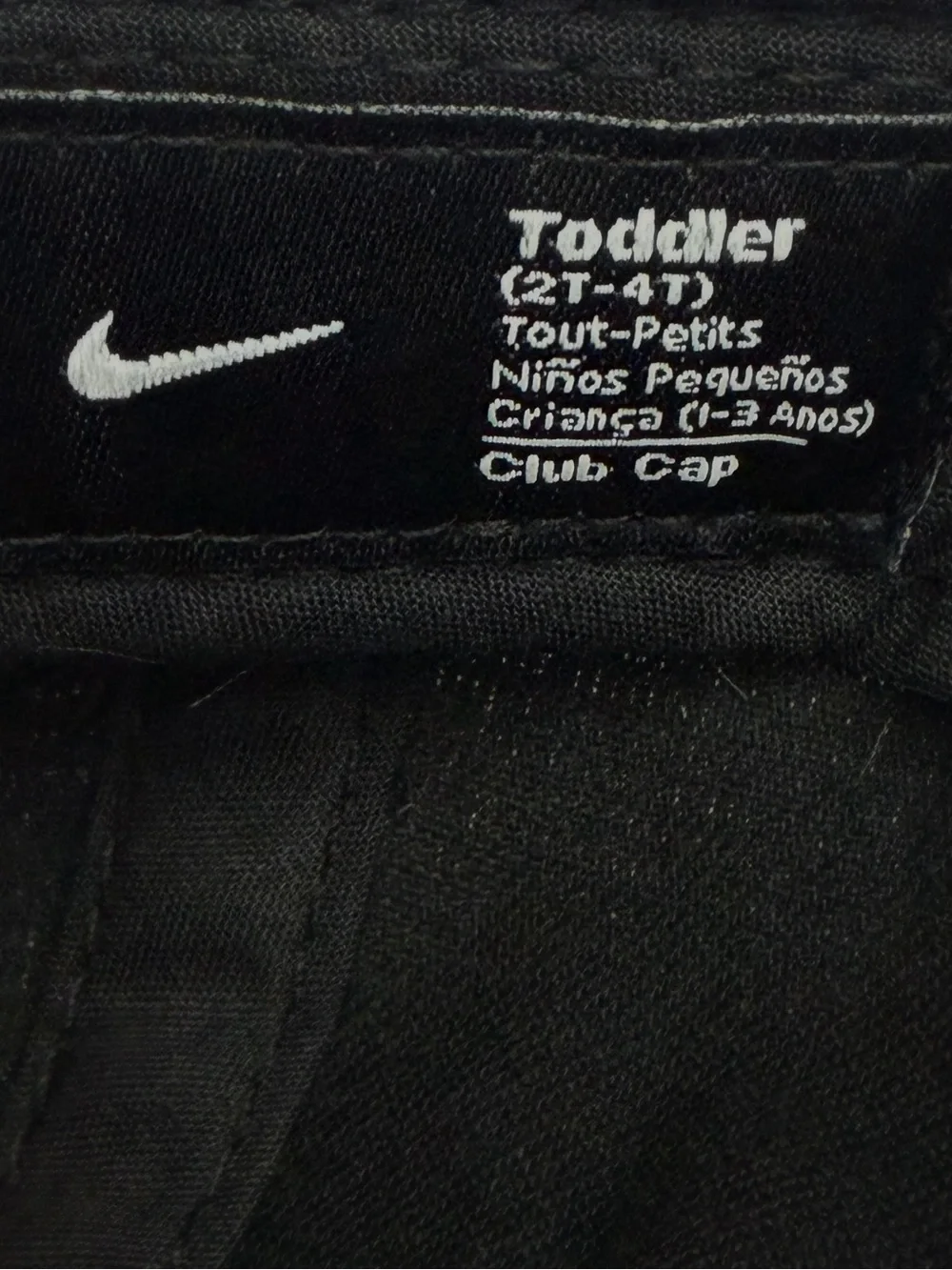 Nike Black Toddler Cap